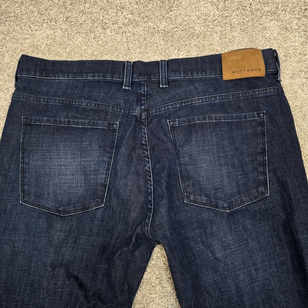 Mott & Bow Jeans Mens 36x34 (fit 36Wx32L) Blue Slim Stretch